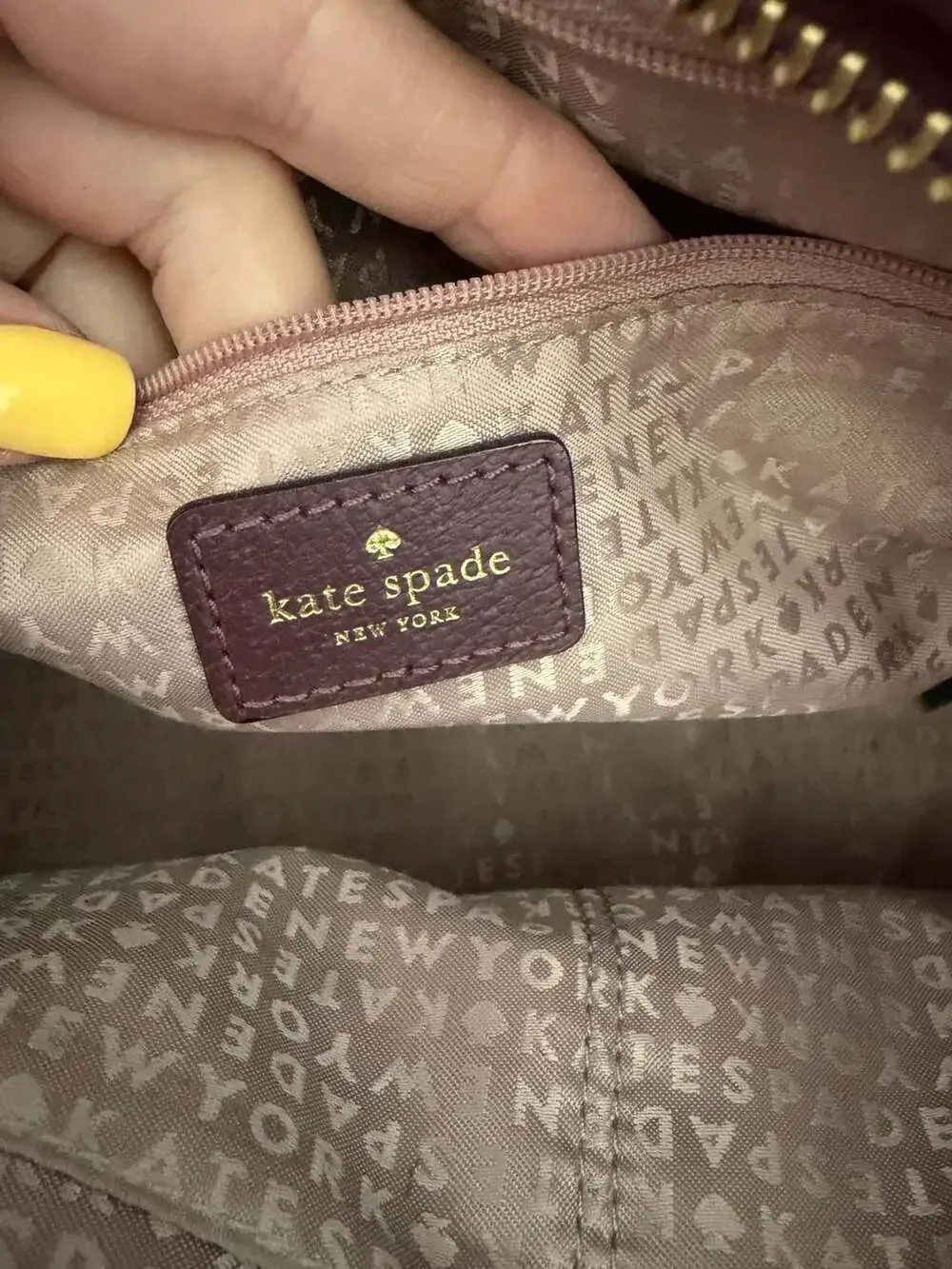 Kate Spade Parker Pebbled Leather Satchel Bag